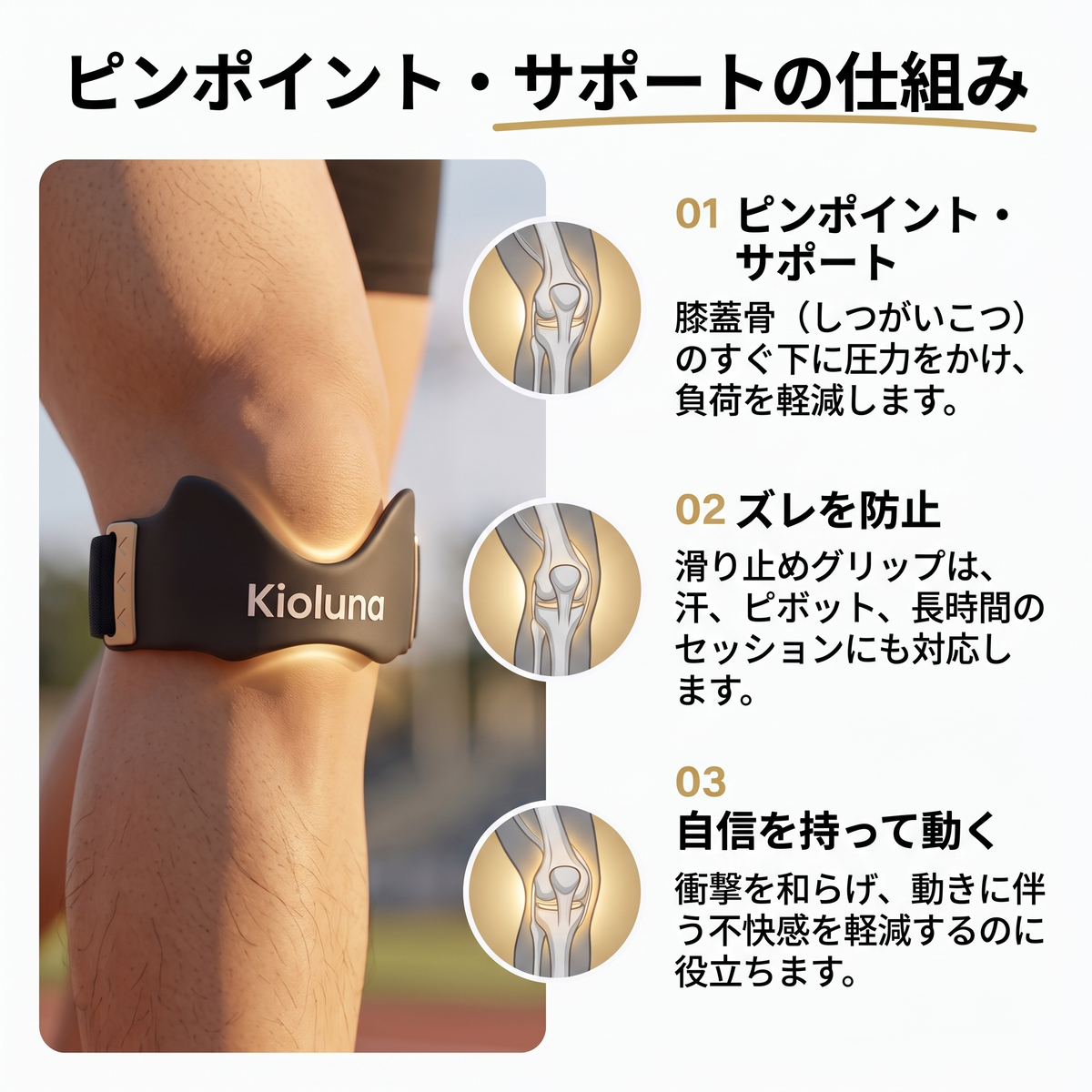 ひざサポーター 使い方